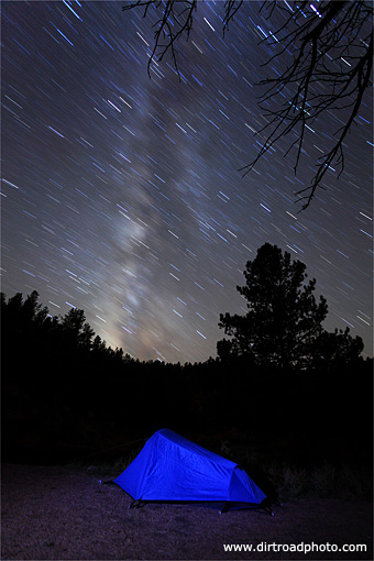 Camping under the Milky Way